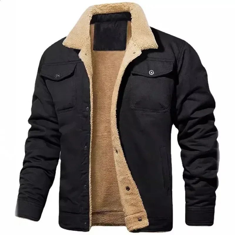 7color mens autumnwinter jacket velvet cotton casual and fashionable 240824