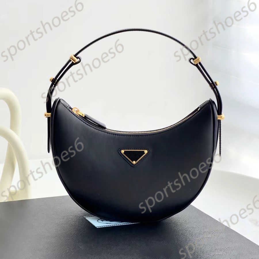 P Arque Designer Bag Shoulder Bags Luxury Handbags Women Fashion Cross Body Classic Half Moon Triangle Embossed Messenger Large Capacity 3 Colors Amazing Quality 01