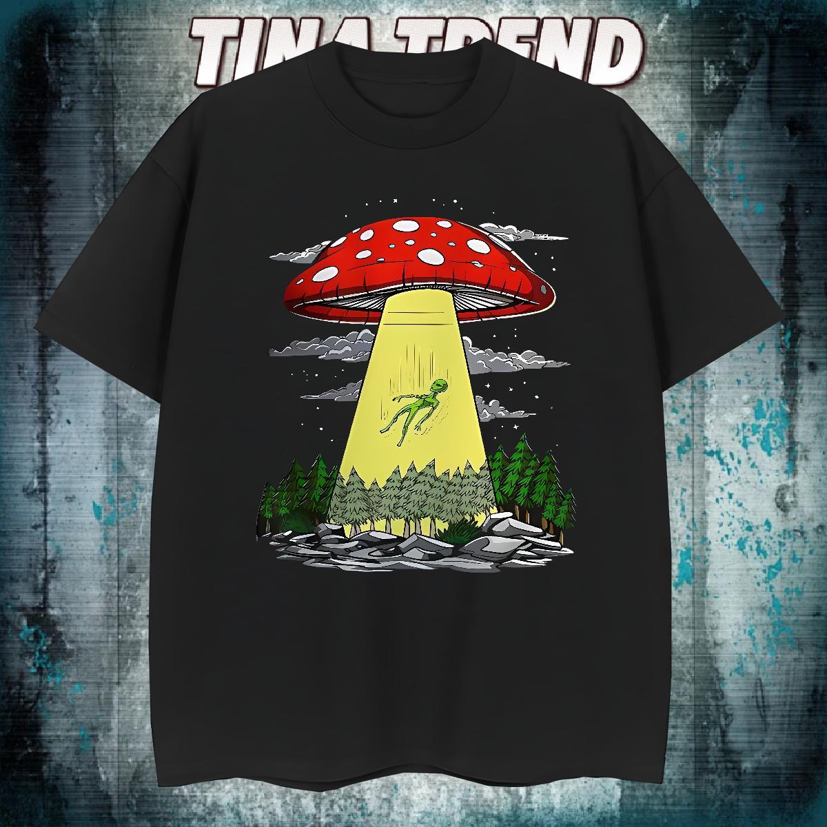 2024 Designer Tshirts mushroom Street Casual 100% Cotton 230g Clothes O Neck Short Sleeves Wholesale T-Shirts Asian Size