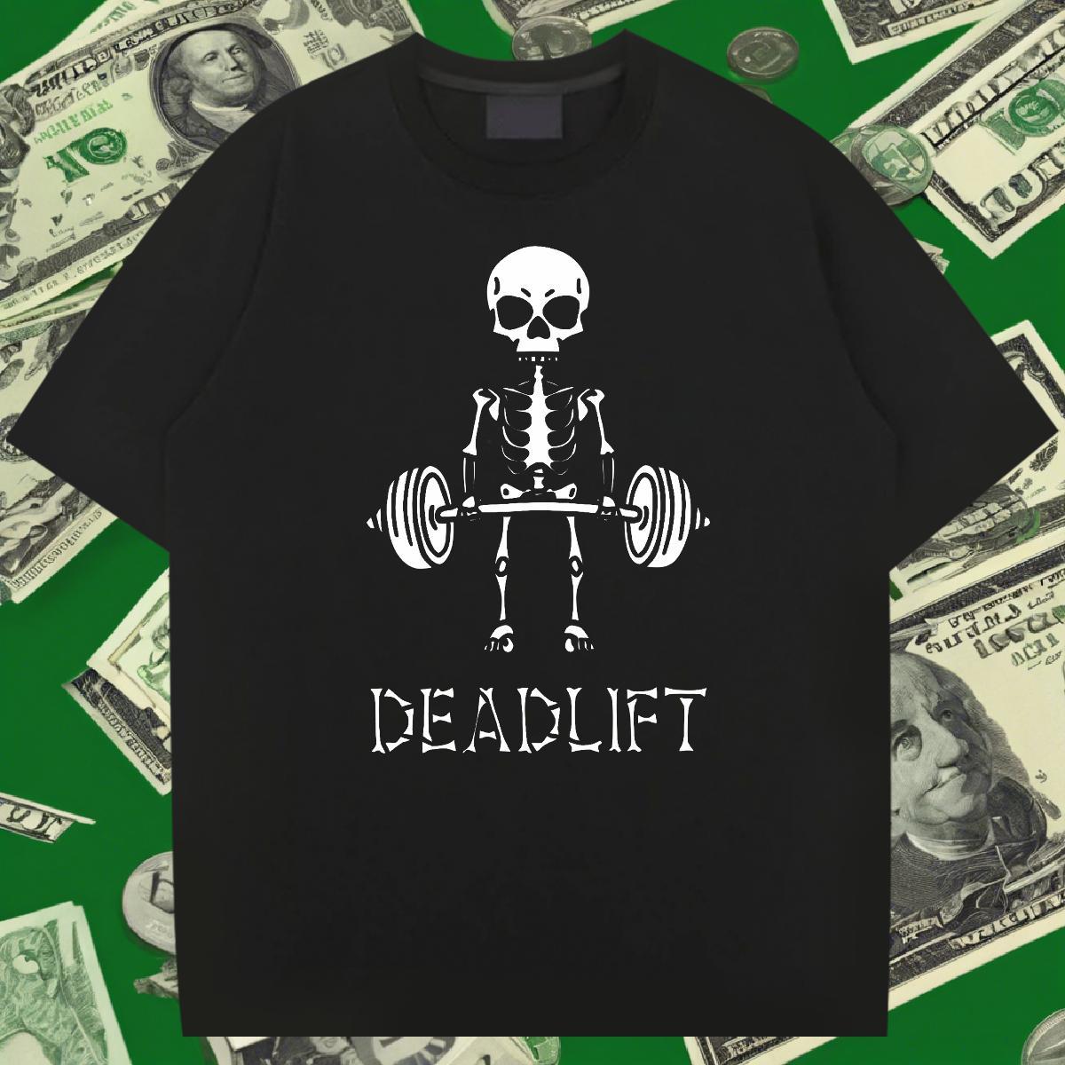 Cool Design Man T Shirts 230g 100% Cotton skull Street Cartoon Printing L-4XL Breathable Couples T Shirts New Tops
