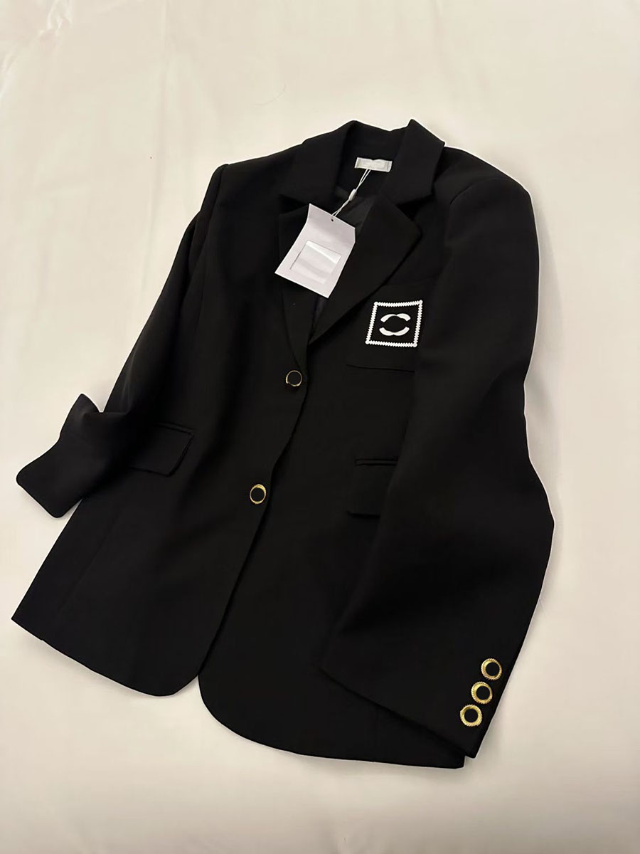 Fashion Women's Jacket Designer Clothing Blazer High Quality Monogram Embroidered Jacket