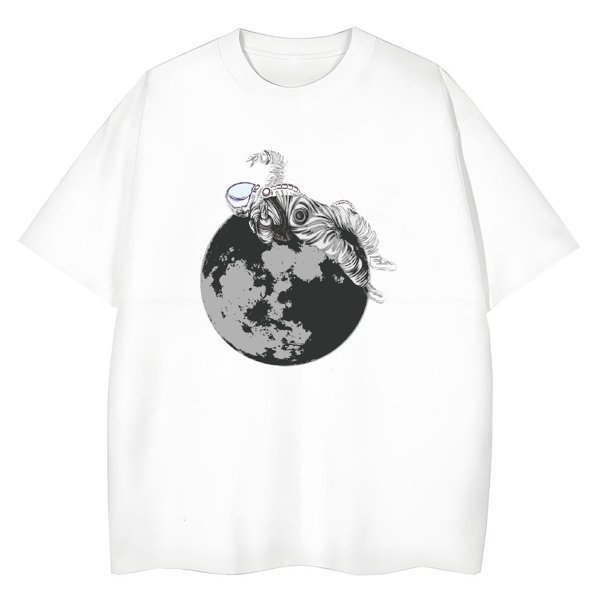 Designer Women Tshirts 230g Pure Cotton universe Daily Wear T Shirts Women Breathable Short Sleeve Customized Print Top Tees