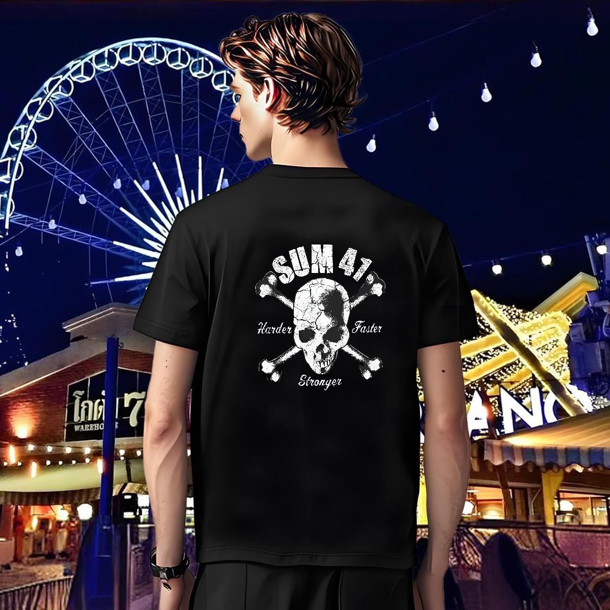 Loose Fit T shirt 100% Cotton 230g skull Beach Custom Anime Breathable Tshirt for Man Woman Stylist Tshirts