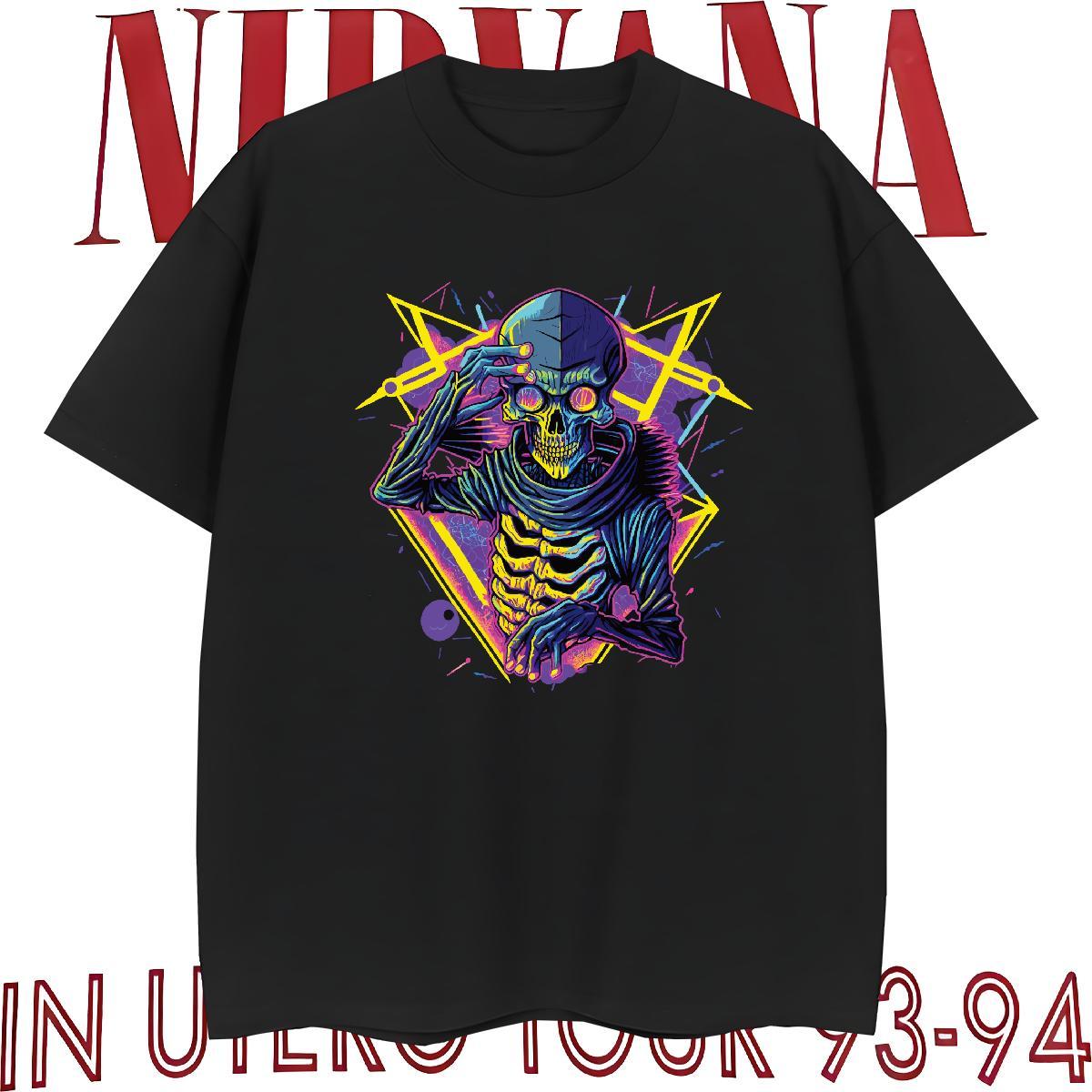 Popular Mens T Shirts 100% Cotton 230g skull Outdoor Custom Printed Breathable Short Sleeve Men Tops Tees Fashion New Top Tees