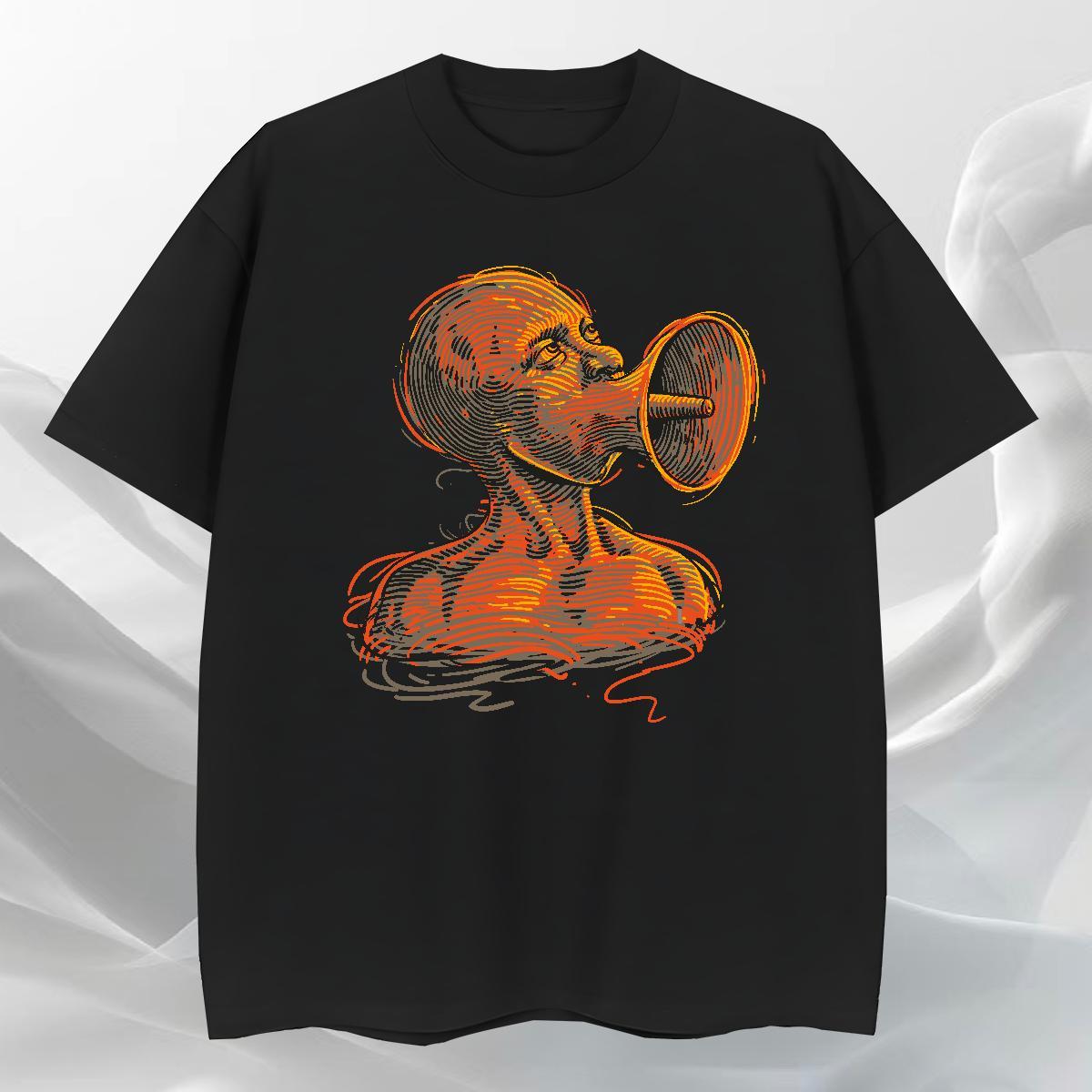Popular T-Shirts for Men 100% Cotton 230g ET Sport Custom Anime Short Sleeve Soft Tshirts 2024 New Clothes