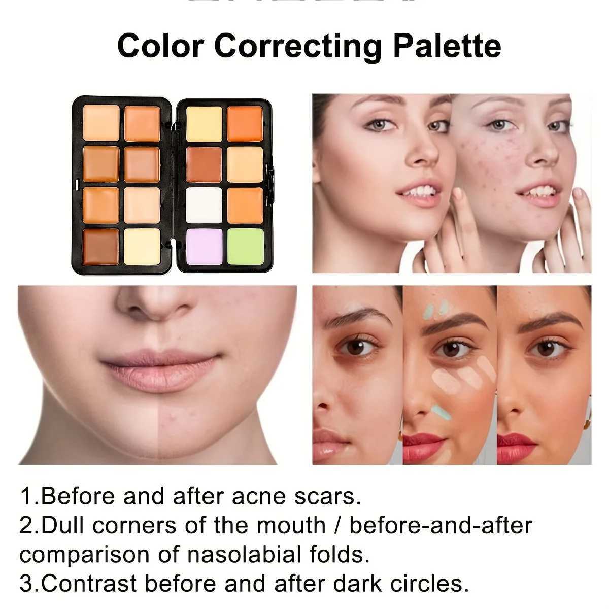 16-color Iron Box Concealer Contouring Side Shadow Nose Shadow Earth Brown Color Matte Concealer Makeup Palette XJ250618