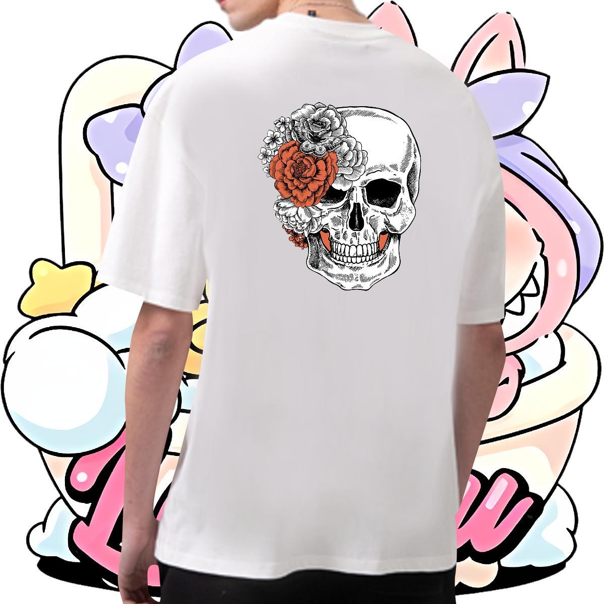Cool Design Mens T Shirts 230g Cotton flower Casual Daily Wear Custom Print Plus Size Short Sleeve Soft Couples T Shirts New Designer Tees