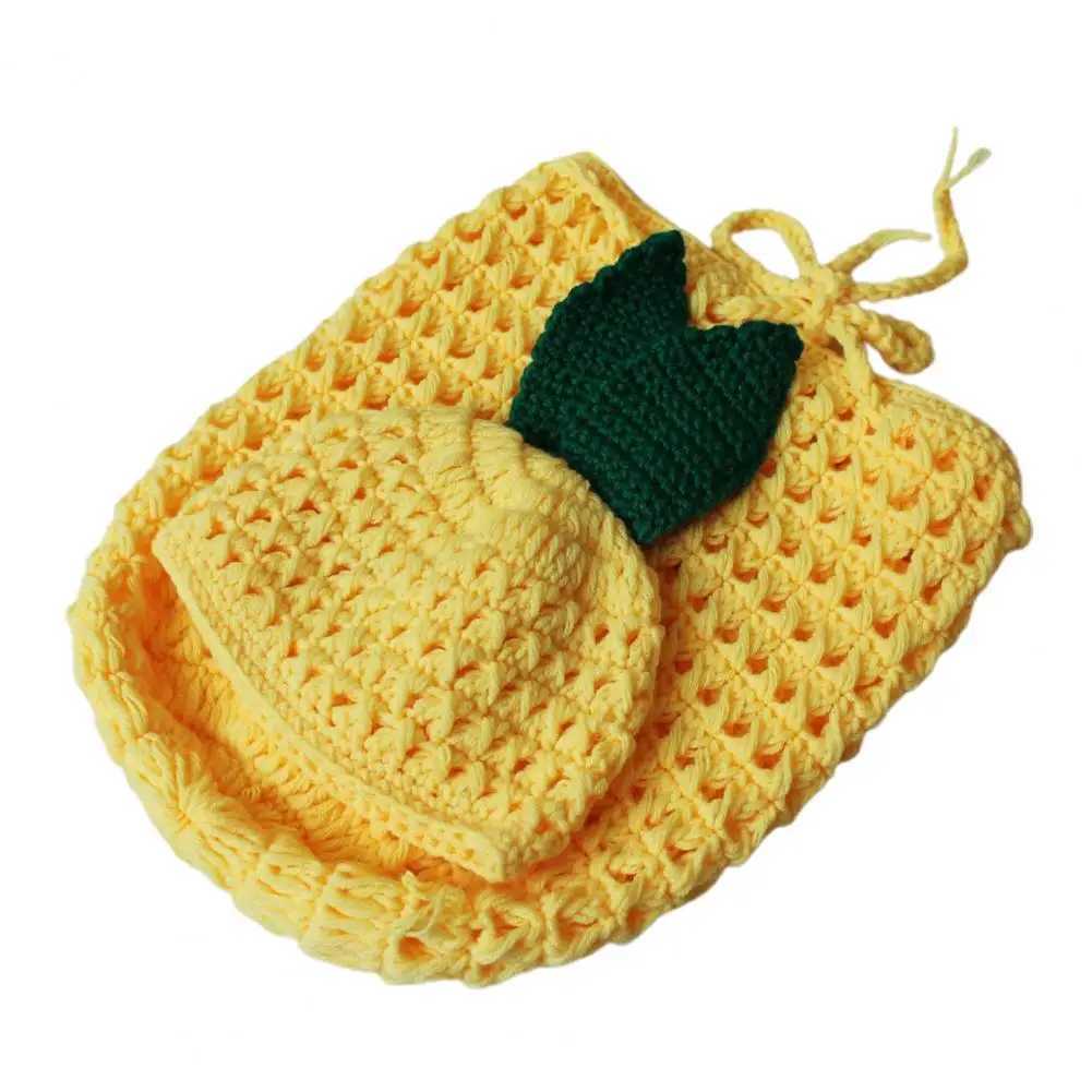 1 Set Infant Sleeping Sack Eye-catching Woolen Yarn Newborn Baby Boys Girls Sleeping Bag Cute Photography Outfits Shooting Props M240824