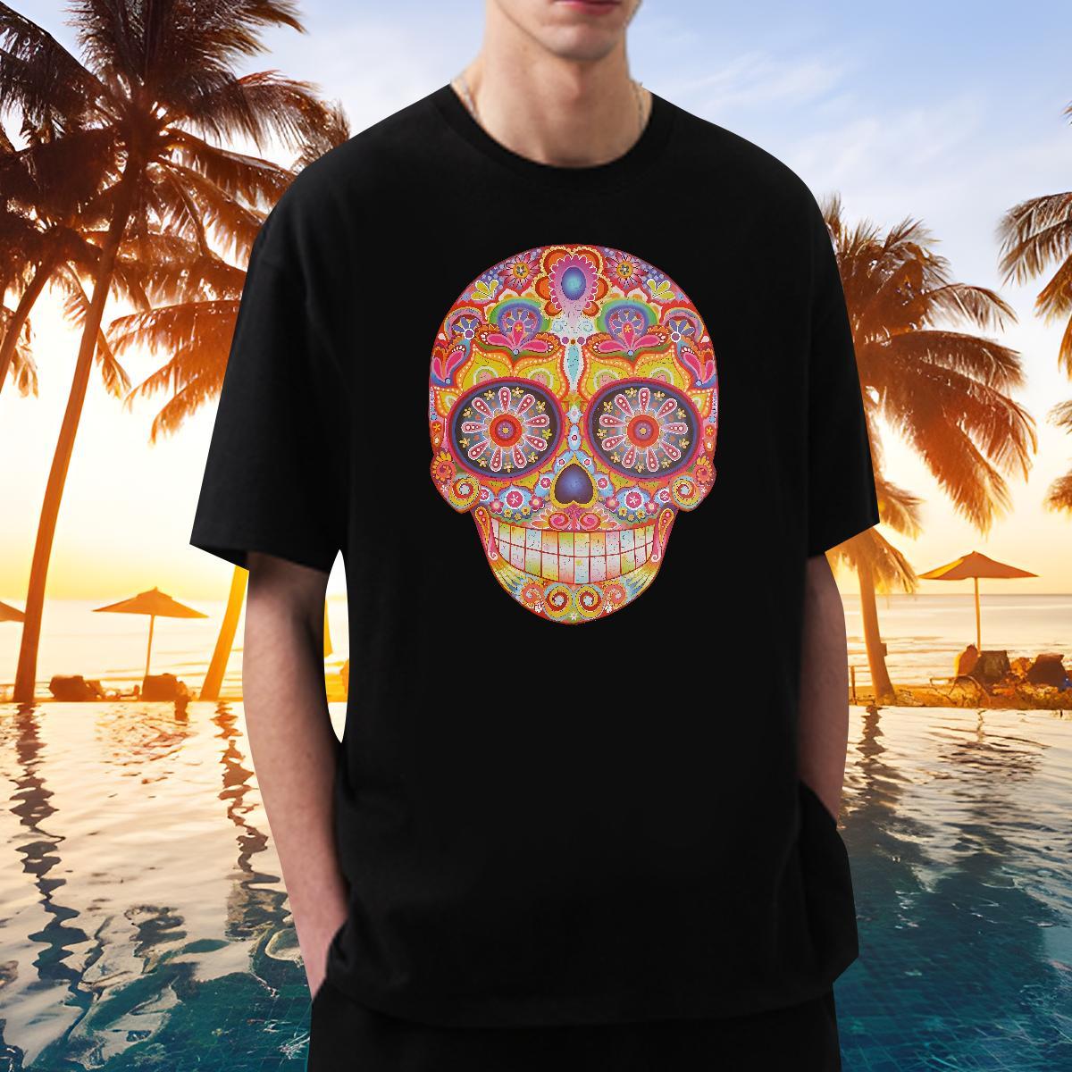 Free Shipping Men T Shirts 230g 100% Cotton skull Summer Casual Custom Cartoon Pure Cotton Mens Tshirts Stylist Top Tees