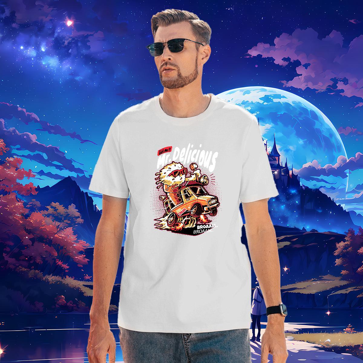 Wholesale Mens T Shirts 230g Cotton ET Beach Anime Breathable Crew Neck Men Tees Casual New Tee Shirt