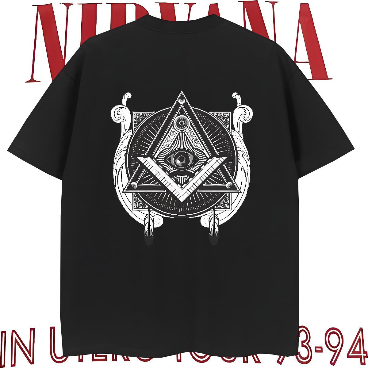 Loose Fit T Shirts Men 230g 100% Cotton eye of the devil Home Outdoor Customized Print Short Sleeve Soft Tshirt for Man Woman New Designer Tees