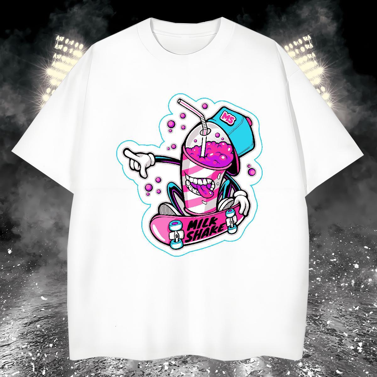 Comfortable T Shirt For Man 100% Cotton 230g skateboarding Hip Hop Street DIY Breathable Crew Neck Men Tees 2024 Designer Tops Shirt