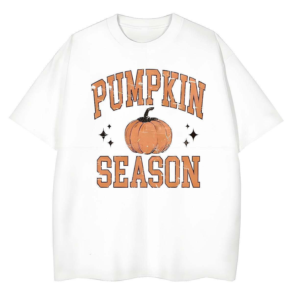 Classic Mens Tshirts pumpkin Daily Outfit 230g Pure Cotton Clothings O Neck Short Sleeves Soft Mens T Shirts Custom Printed