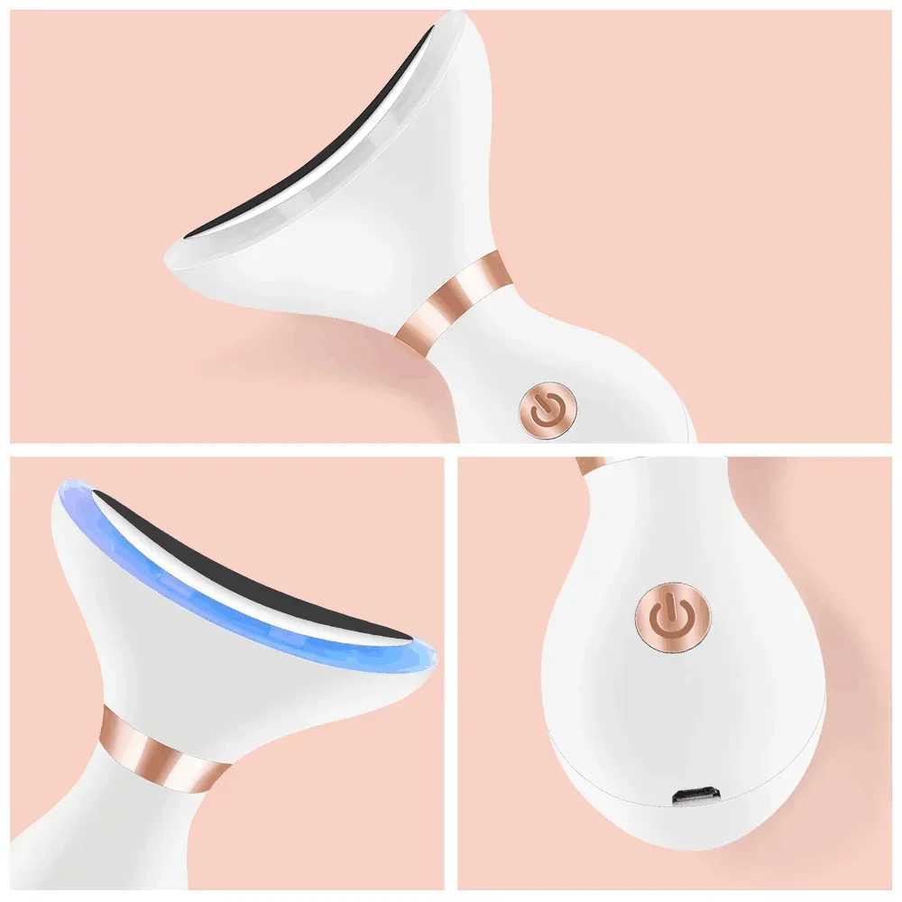 Facial Massager New Hot Cold Hammer Skin Tightening LED Face Lifting Beauty Instrument Vibration Massage Facial Skin Care Tool CL240824