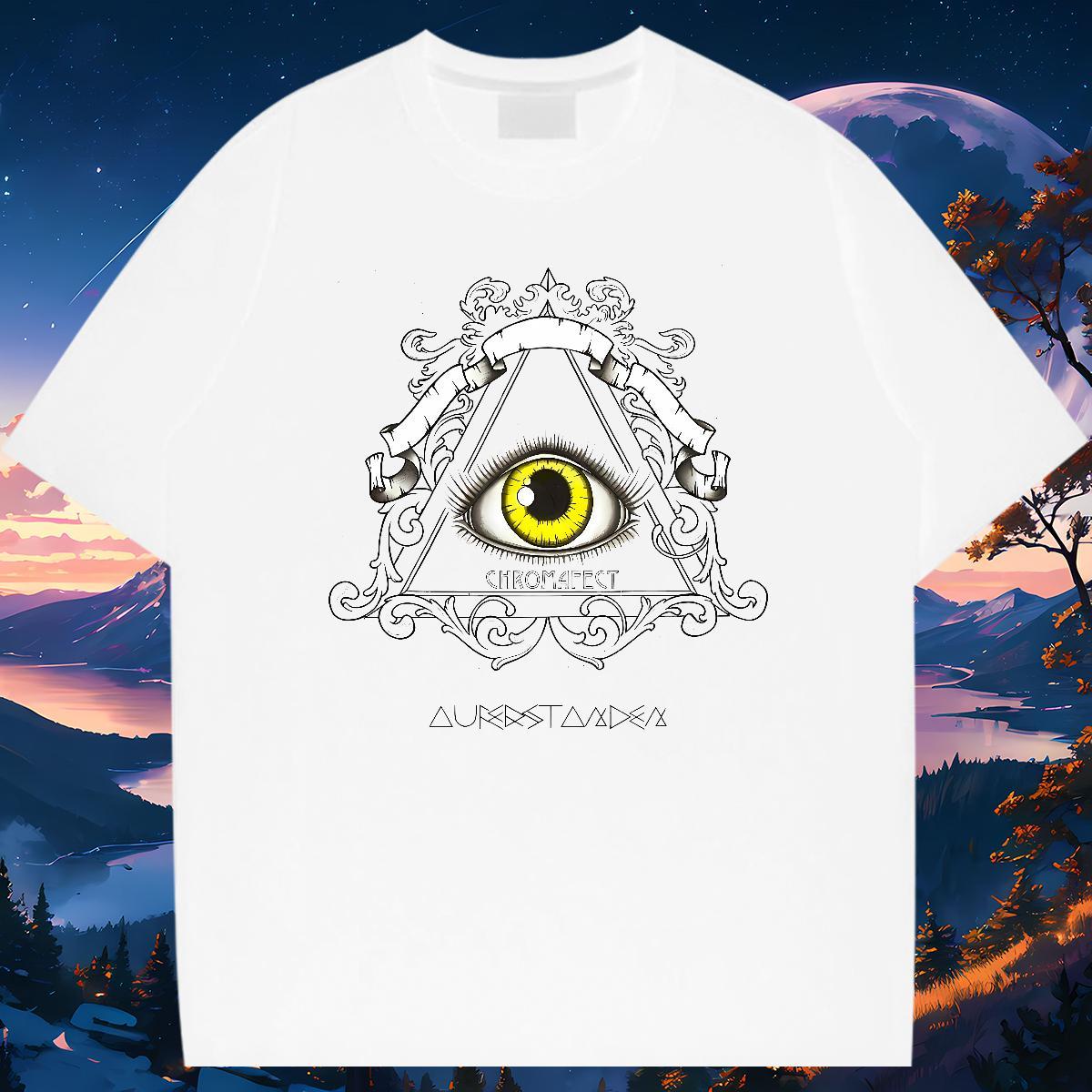 Comfortable Man T Shirts 230g Cotton eye of the devil Daily Wear DIY Logo Oversized Breathable Crew Neck Men Clothes T-Shirt Designer Tees