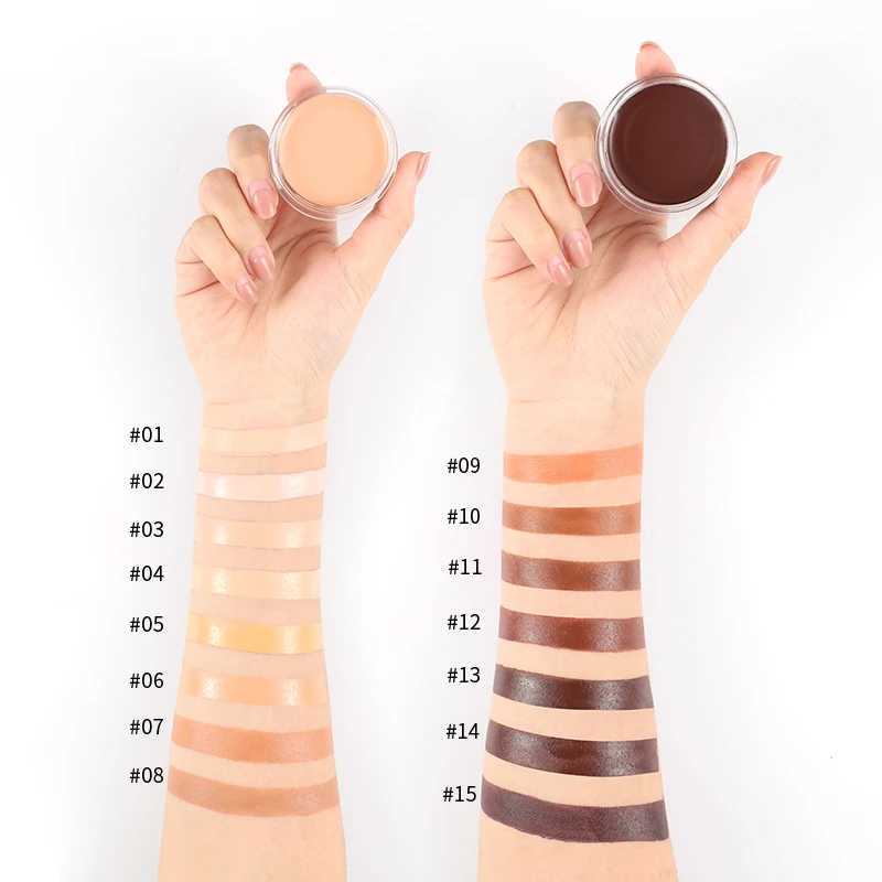 15 Colors Nude Makeup Facial Contour Concealer Cream Full Cover Waterproof Foundation Lasting Brighten BB Cream Base Cosmetics XJ250618