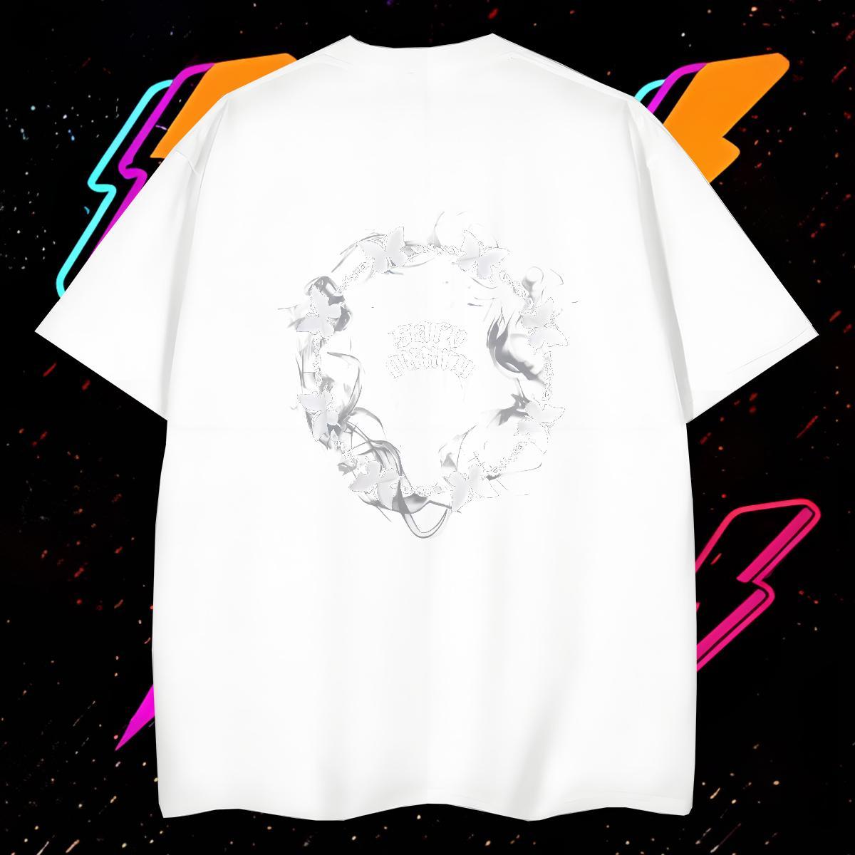 Unisex T Shirts Men 100% Cotton 230g Religion Casual Beach Cartoon Printing L-4XL Breathable Soft Men Tees 2024 New Wear