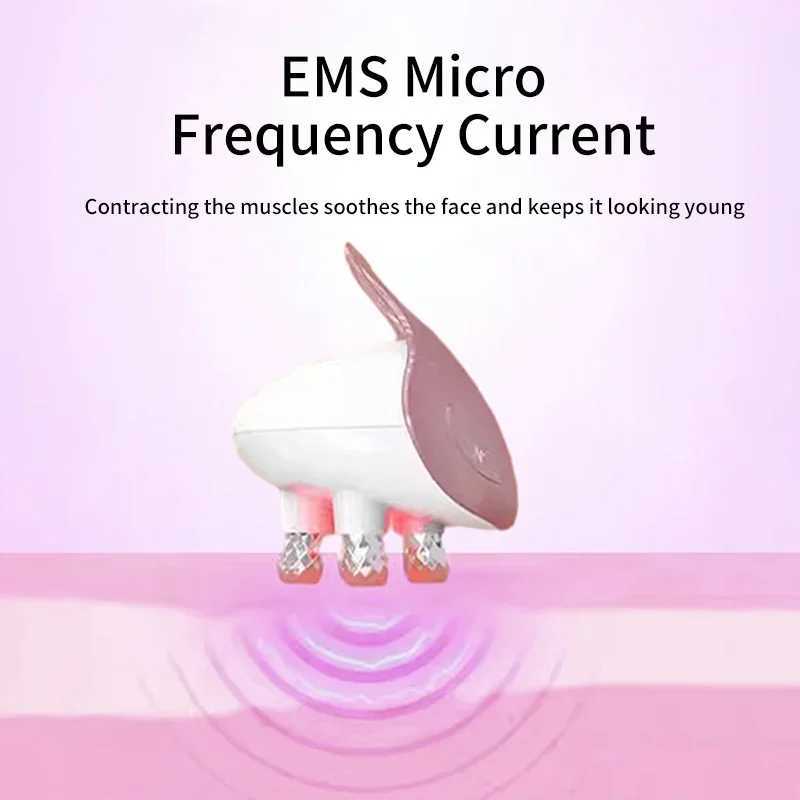 HIFU 4D Head Massage 5 in 1 Facial Massager EMS Home Use Facial Device Promote Face Cream Absorption 5 Light Color Modes CL240824