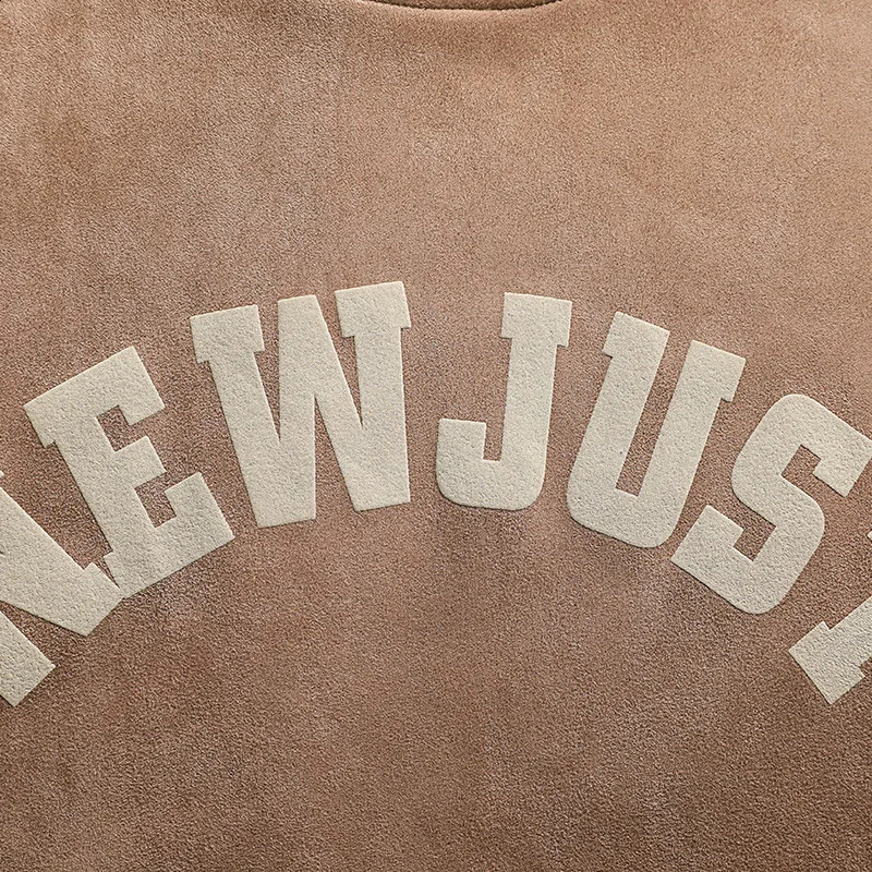 AutumnWinter American Loose Printed Hoodie Mens Retro Style Long Sleeve Collar 240823