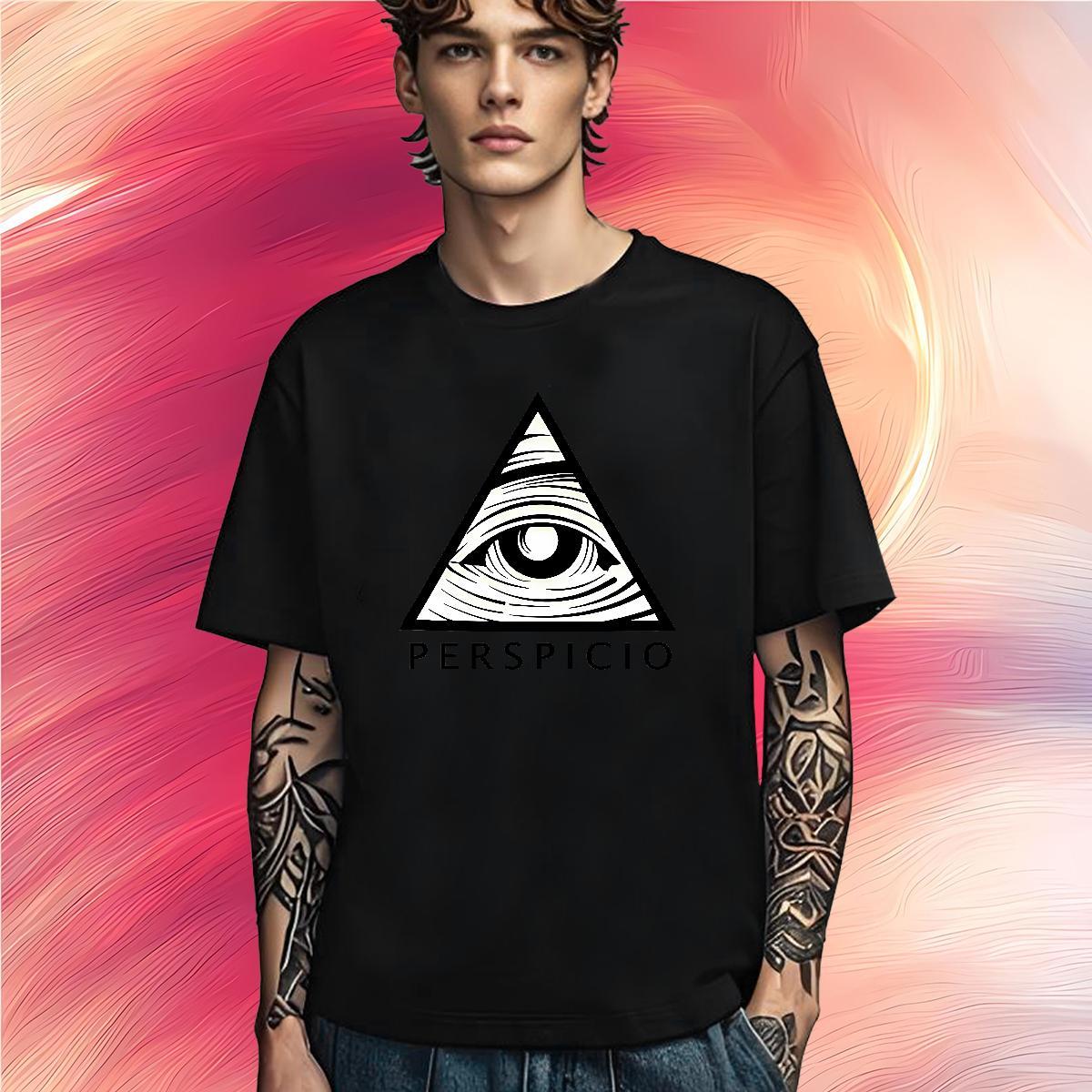 Designer T Shirts Men 100% Cotton 230g eye of the devil Street Custom Printed Round Neck Short Sleeve Men Tops Tees DIY Customized Wear