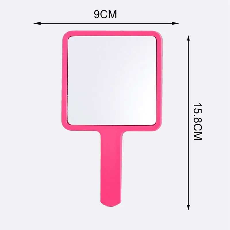 1Pc Handheld Makeup Mirror Square Female Portable Handheld Make Up Cosmetic Beauty Tools Vanity Desktop Make Up Mirror Tools XJ241213