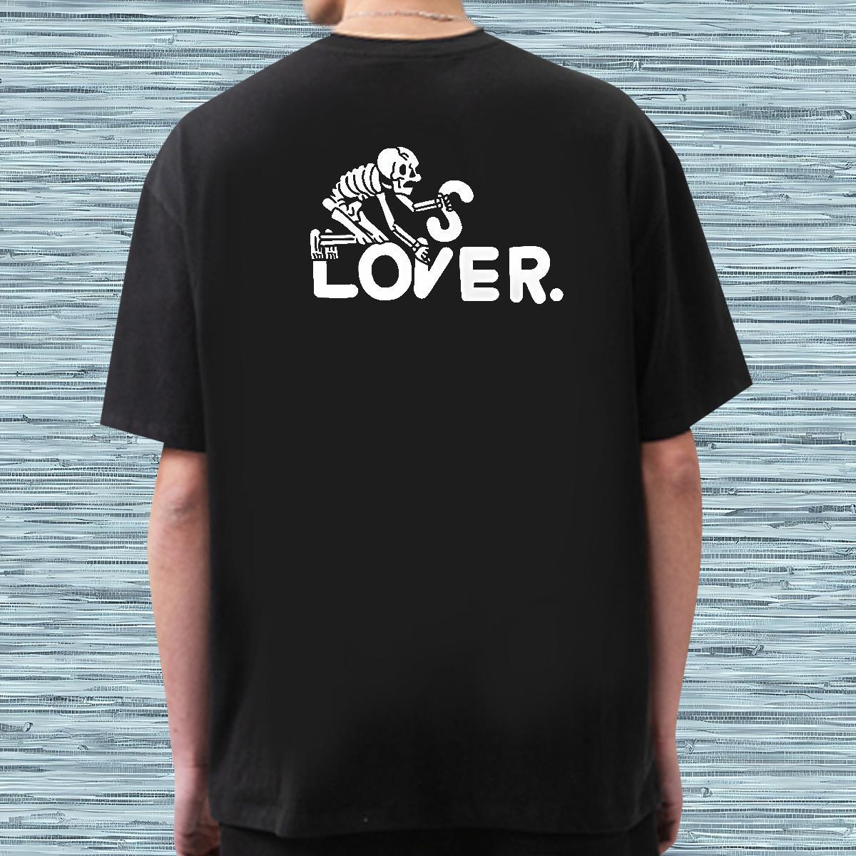 Cool T Shirts Men 230g Pure Cotton skull Beach Customized Print Breathable Crew Neck Men Tshirts Fashion Tees