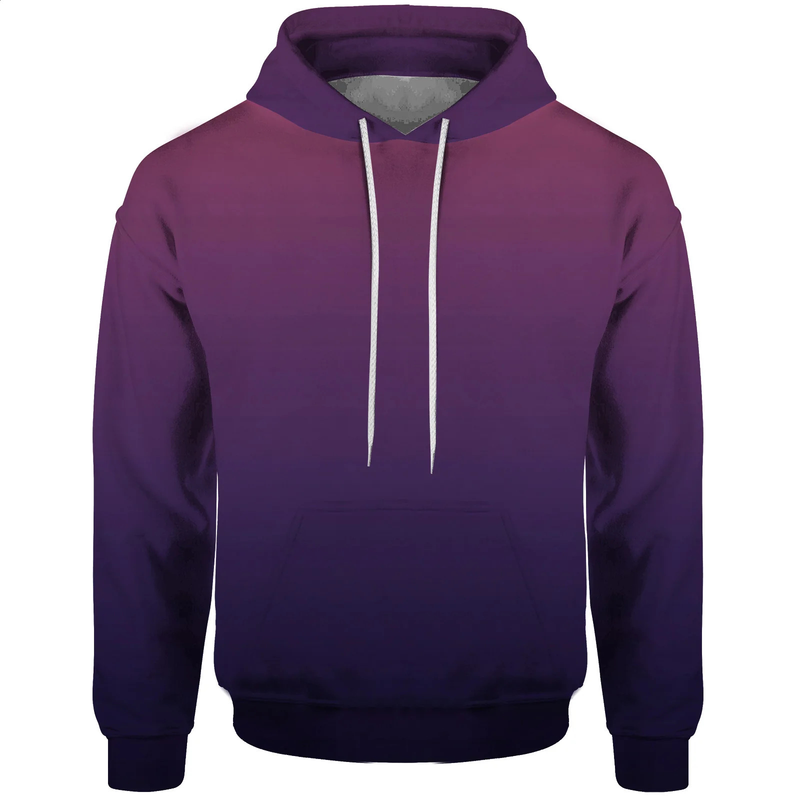 Comfortable Mens Hooded Sweatshirt 3D Digital Printing Hoodies and Sweatshirts for Couples Classic Solid Color Style 240823