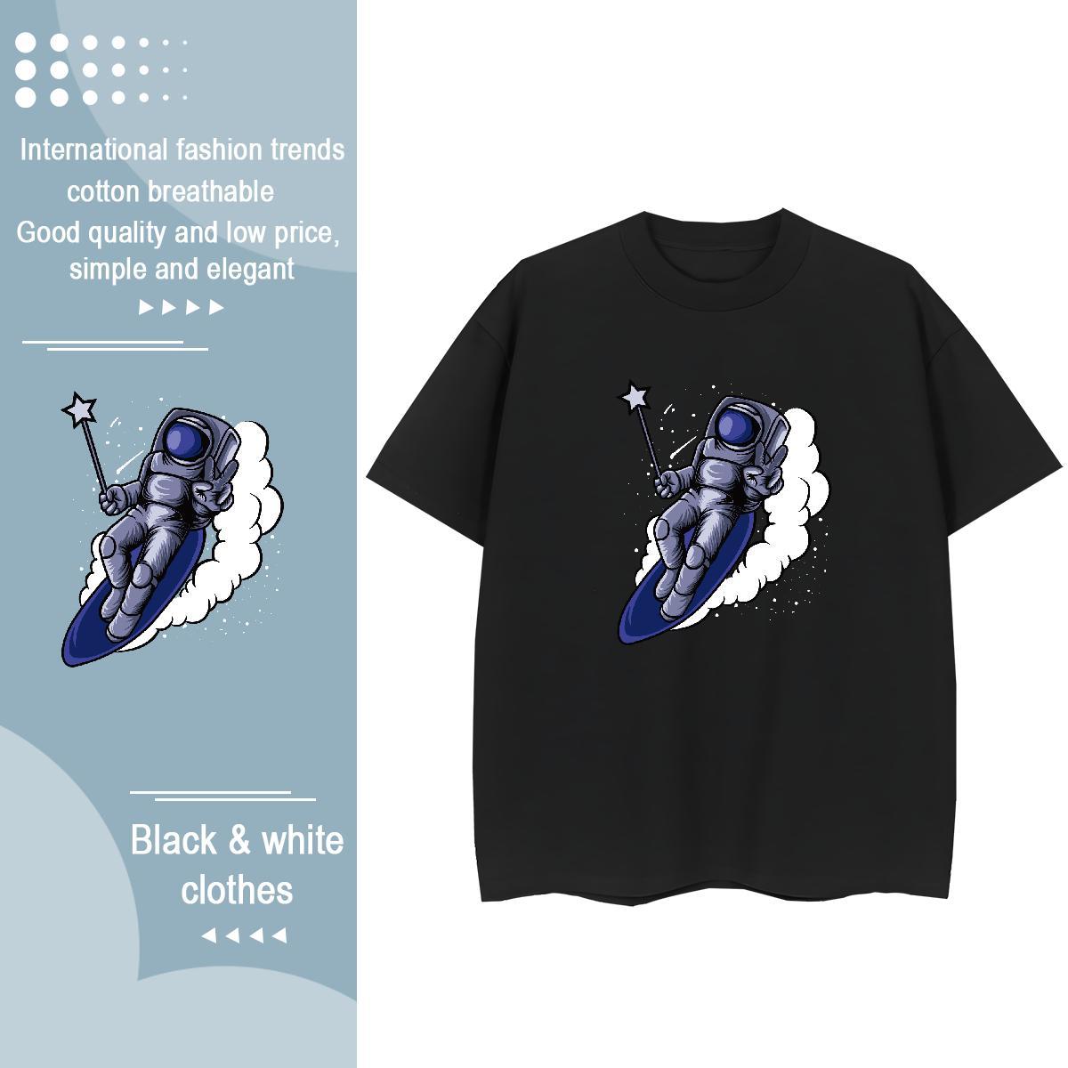 Designer Nice Lady T shirt 100% Cotton 230g universe Sports Street Wear Woman T Shirts Comfortable Anime Print Tee Shirt