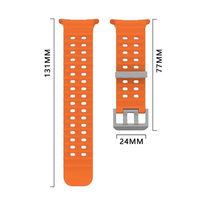 1 1. Suitable for Samsung Galaxy Watch Ultra 47mm strap accessories sports silicone bracelet Correa suitable for Samsung Galaxy Ultra 47 W240824