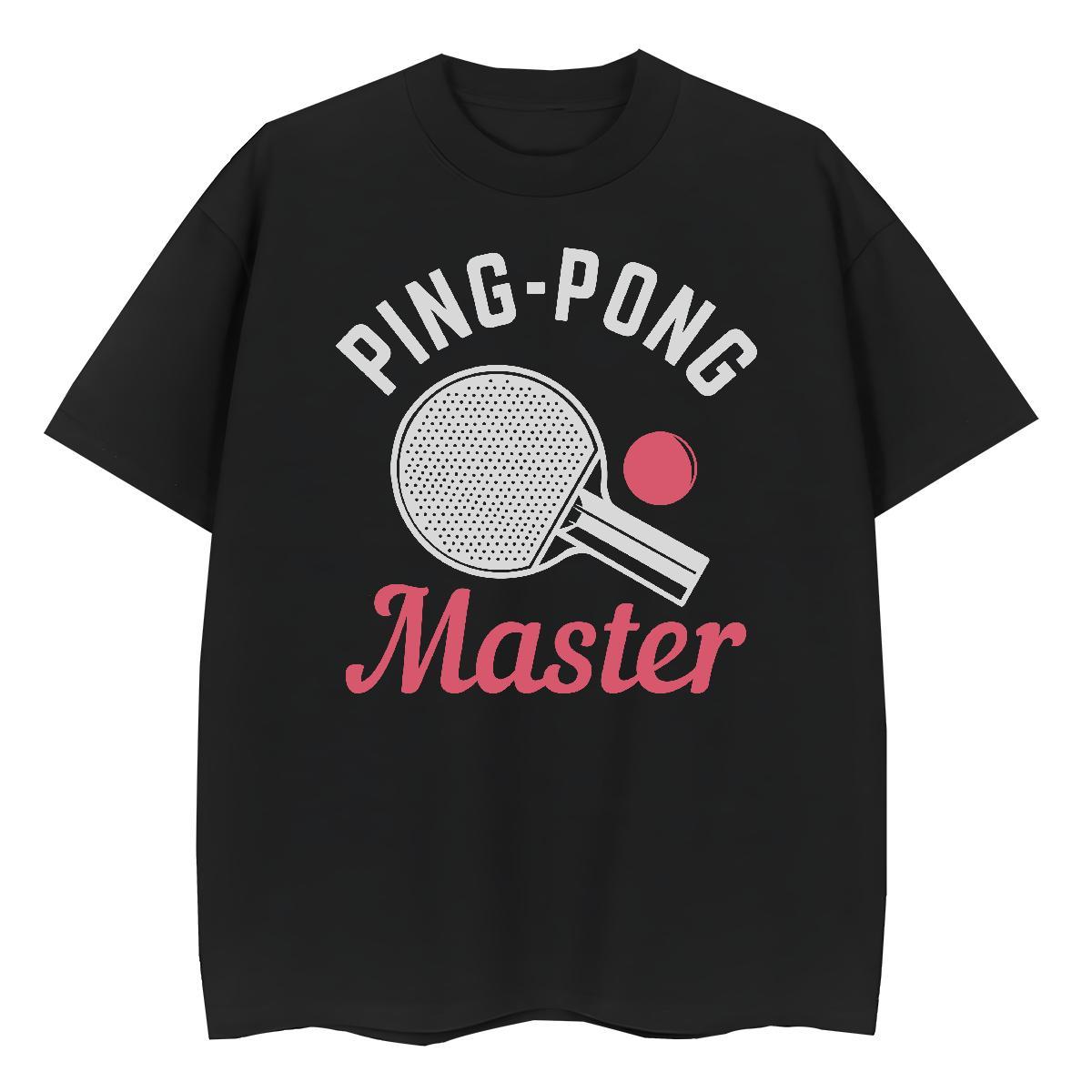 Free Shipping Lady T shirt 100% Cotton 230g PING PONG Casual Daily Wear T-Shirts Breathable Crew Neck Skull Clothes