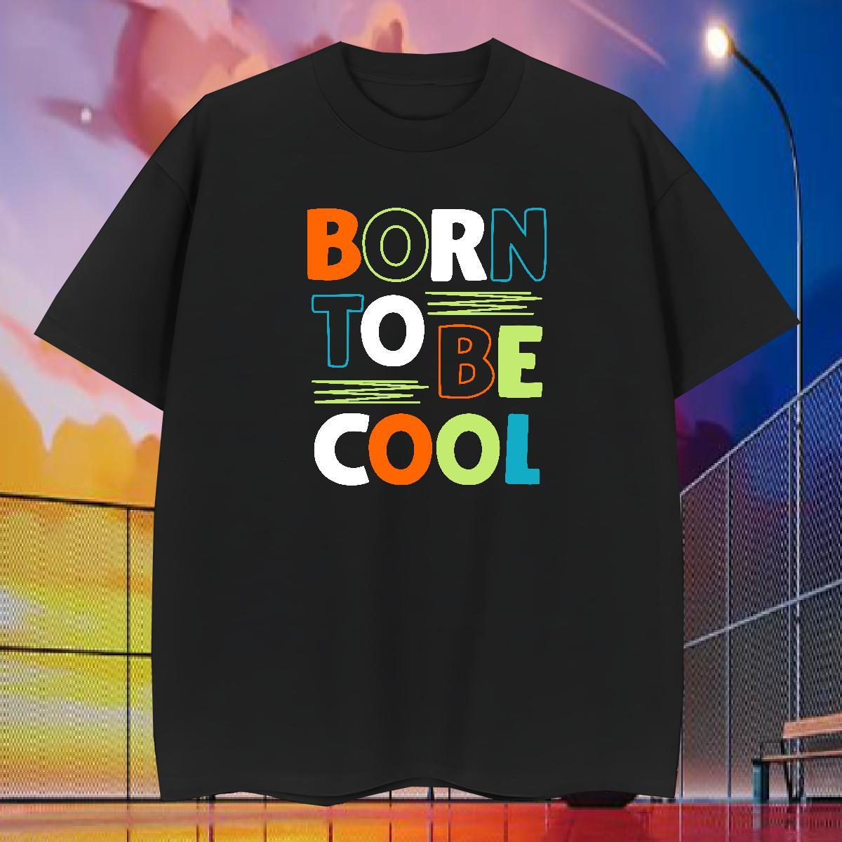 Cool T Shirts Men 100% Cotton 230g letter High Street Hip Hop DIY Printed Breathable Short Sleeve Men Tops Tees 2024 Tee Shirt