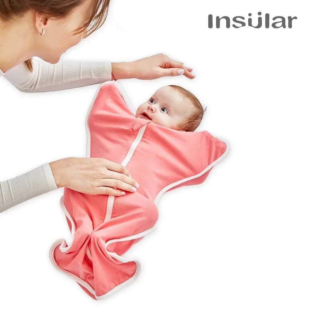 New Cotton Baby Sleeping Bag Spring Autumn Zipper Swaddle Newborn Baby Blanket Wrap Sleepsacks Baby Bedding Swaddling Sleepwear M240824