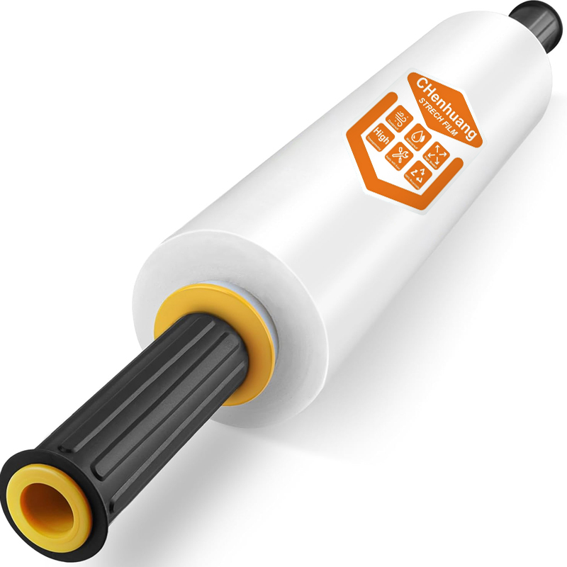 Single pack 38 cm wide by 305 m long elasticated transparent adsorbent durable adhesive packaging for mobile heavy duty shrink wrapping packaging furn