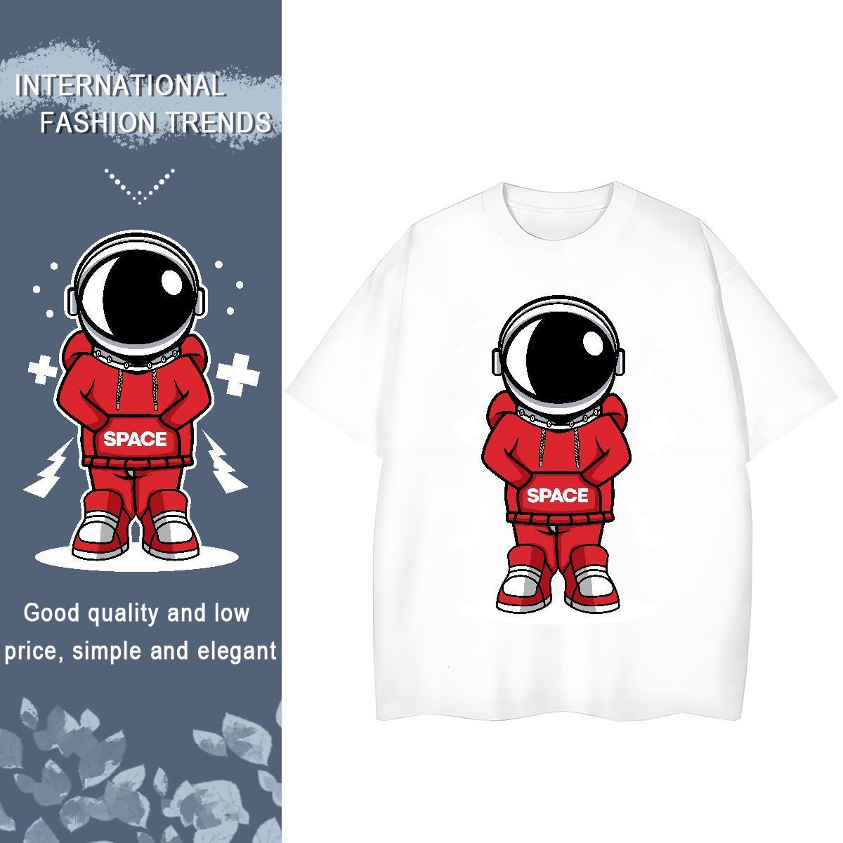 High quality Woman Tshirt 230g Cotton universe Sports Casual T shirt Breathable Short Sleeve Plus Size Custom Tops