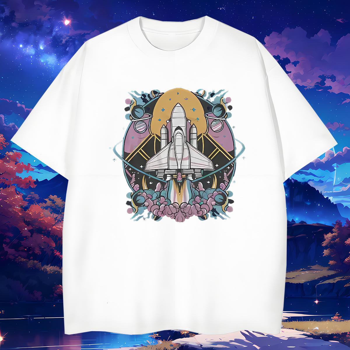 High Quality Men T Shirts 230g Pure Cotton plane Beach DIY Printed Breathable Short Sleeve Mens Tshirts Fashion Tees Shirts