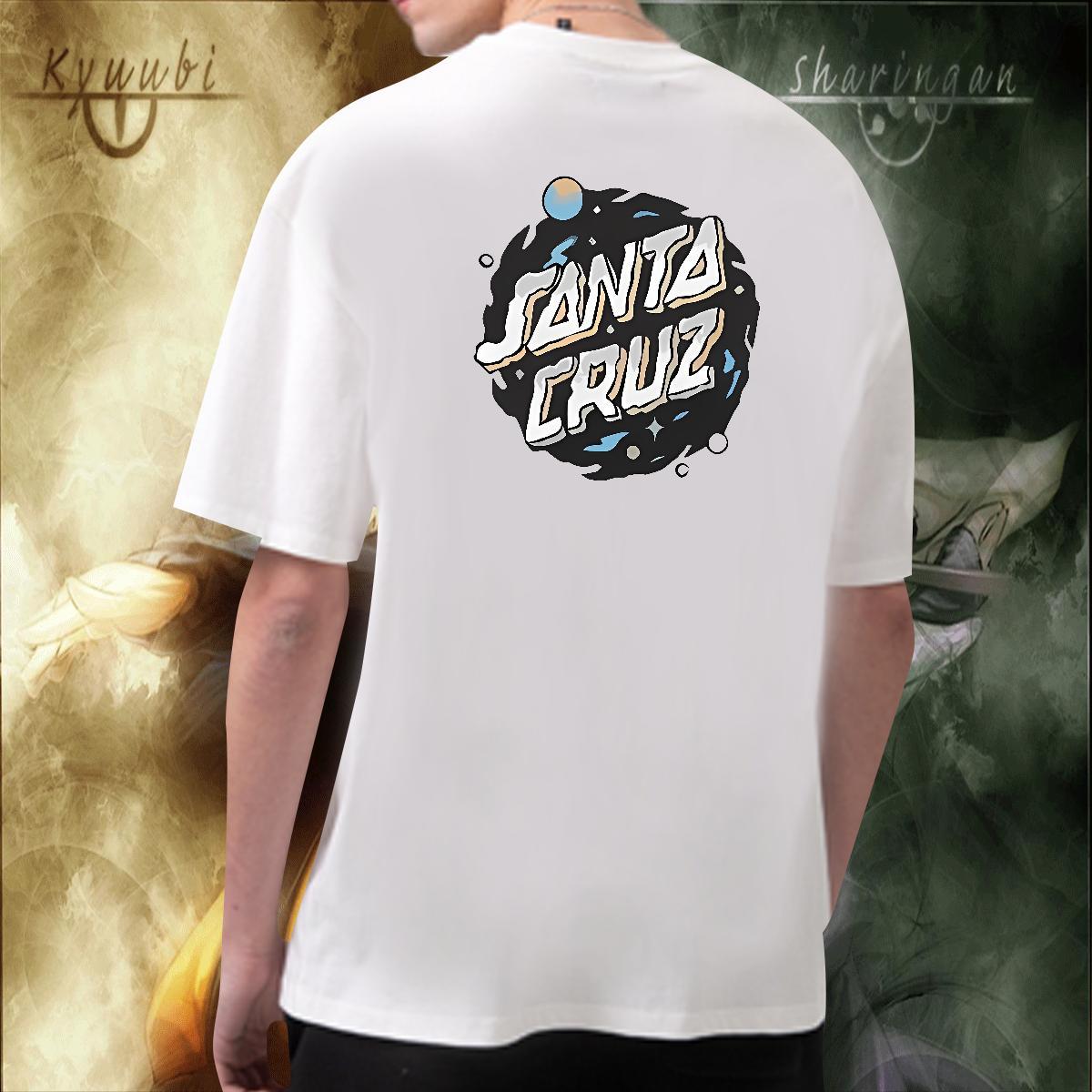 Soft T Shirts Men 230g 100% Cotton letter Hip Hop Street Floral Print Breathable Crew Neck Men Tees Classic Casual Tees Shirts