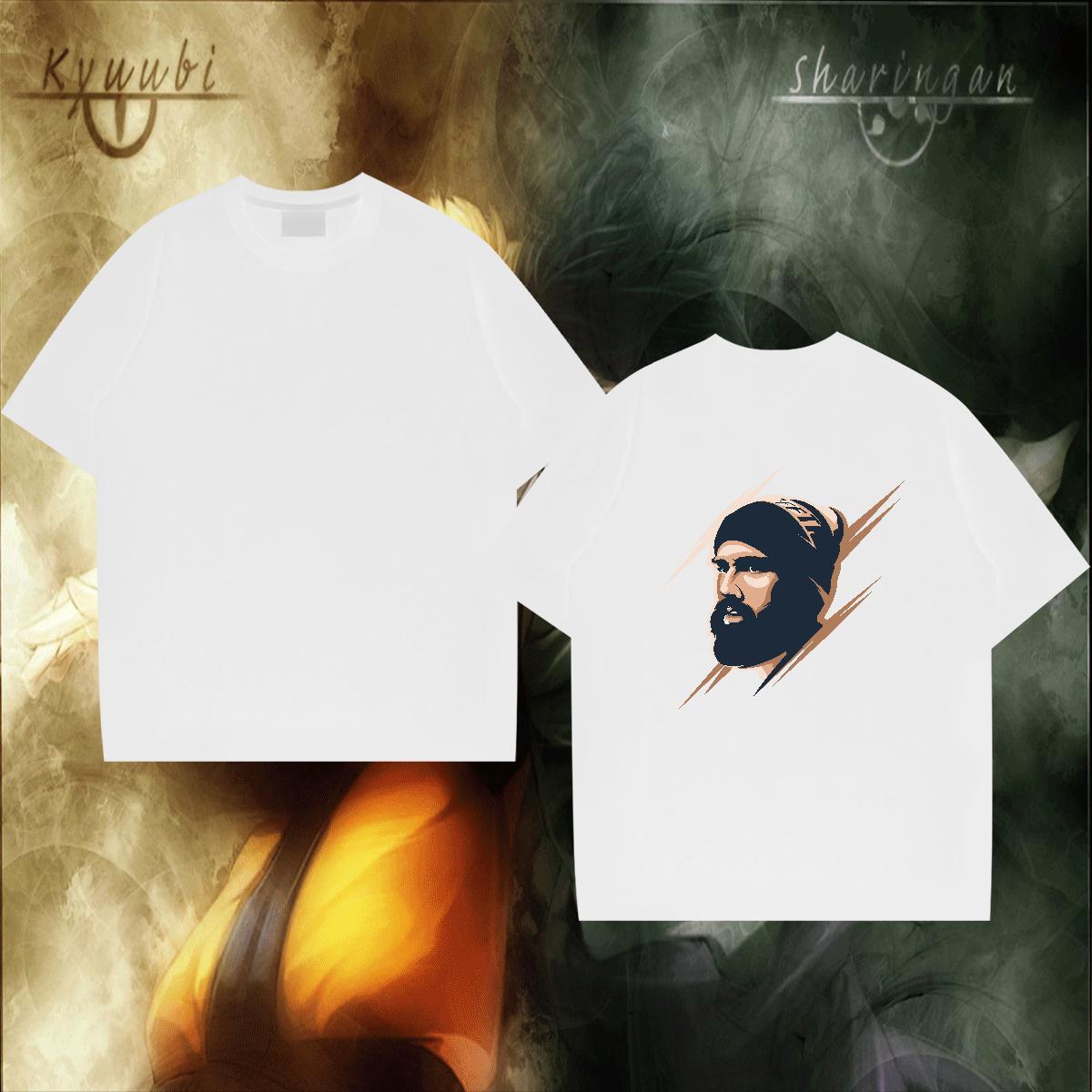 Cool Design Mens T Shirts 230g Pure Cotton portrait Street Wear Plus Size Cartoon O-Neck Short Sleeve Tshirt for Man Woman 2024 Designer Tees