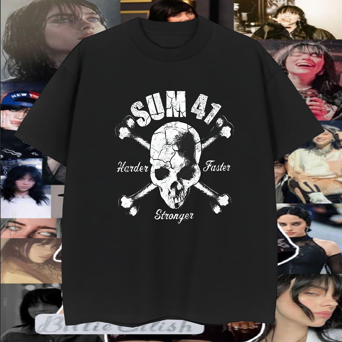 Soft T-Shirts 100% Cotton 230g skull Street Casual Anime Print Crew Neck Breathable Mens Tshirts 2024 Summer Tops Tees