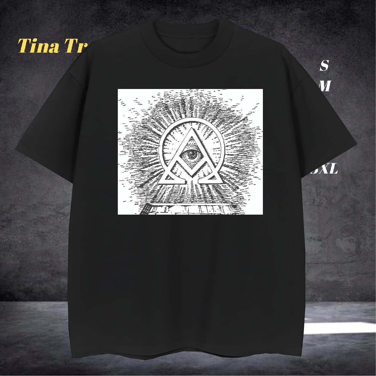 Comfortable Man T Shirts 230g Pure Cotton eye of the devil Street Custom Cartoon Round Neck Short Sleeve Couples T Shirts Designer Top Tees