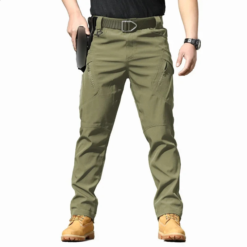 Unique Special Forces Fans Overalls Stretch Breathable Tactical Pants Multi Pocket Front Zipper Outdoor Casual Pants 240812