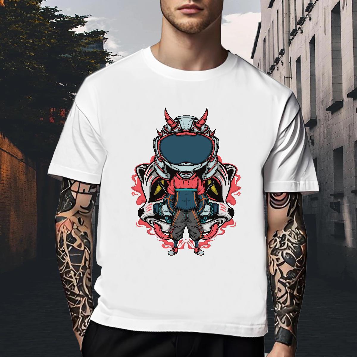 TOP Quality T-Shirts for Men 100% Cotton 230g ET Casual Daily Wear Customized Print Round Neck Short Sleeve Men Tops Tees New Designer Clothes