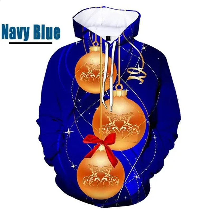 Christmas Graphic Hoodies For Men 3D Merry Christmas Printing In Hoodie Sweatshirts s Funny Pullovers Women Fashion Top 240823