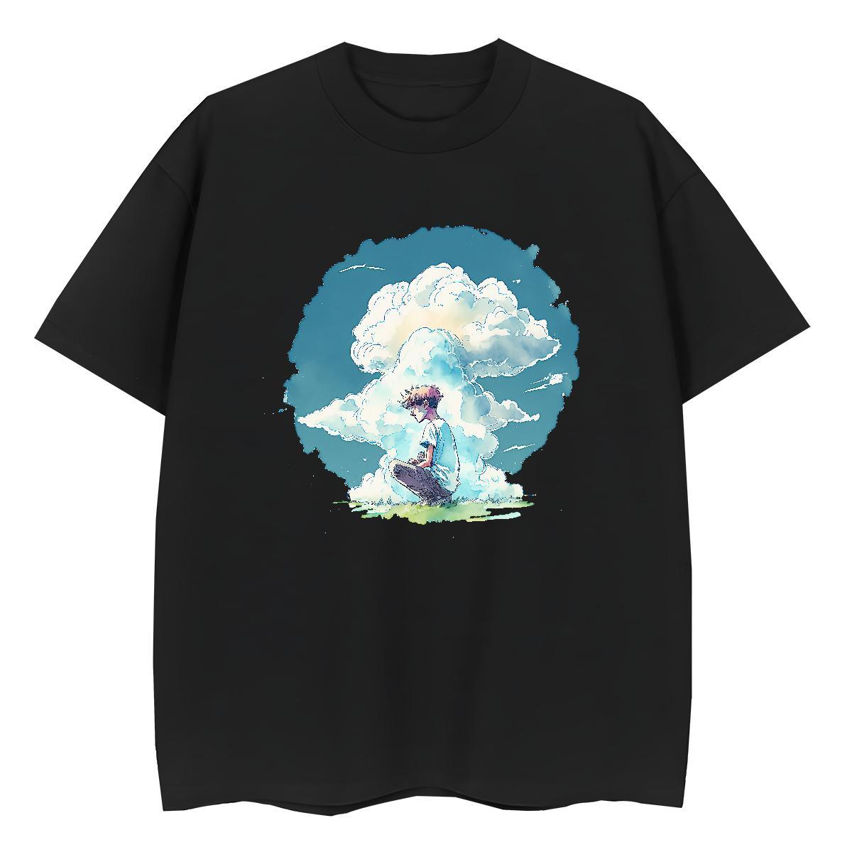 Designer Nice Woman Tshirt 230g Cotton painting Street T-Shirts for Women Breathable Crew Neck Custom Cartoon Wear