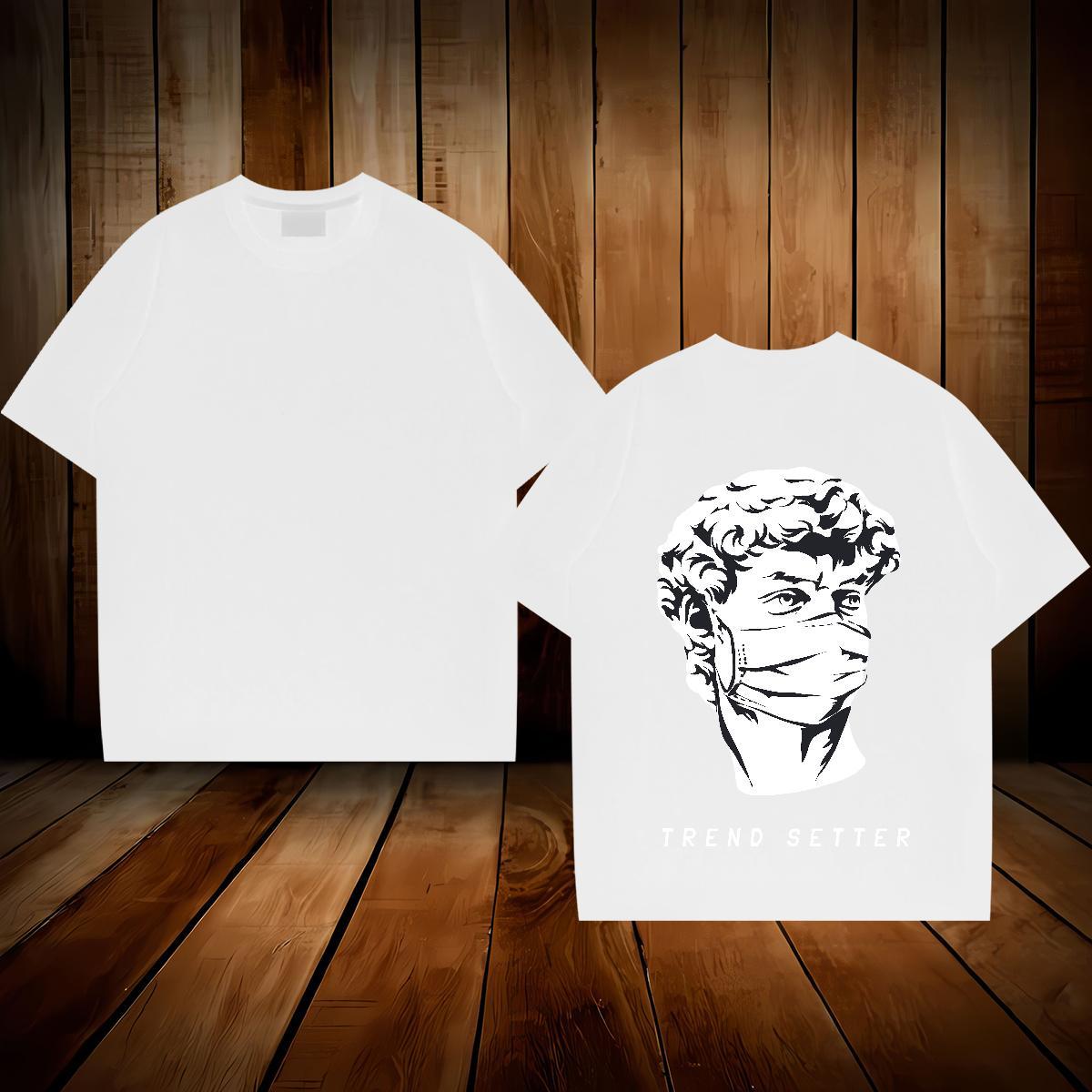 Cool T-Shirts 100% Cotton 230g portrait Sport Custom Print Oversized Round Neck Short Sleeve Tshirt for Man Woman Customized Tees Shirts