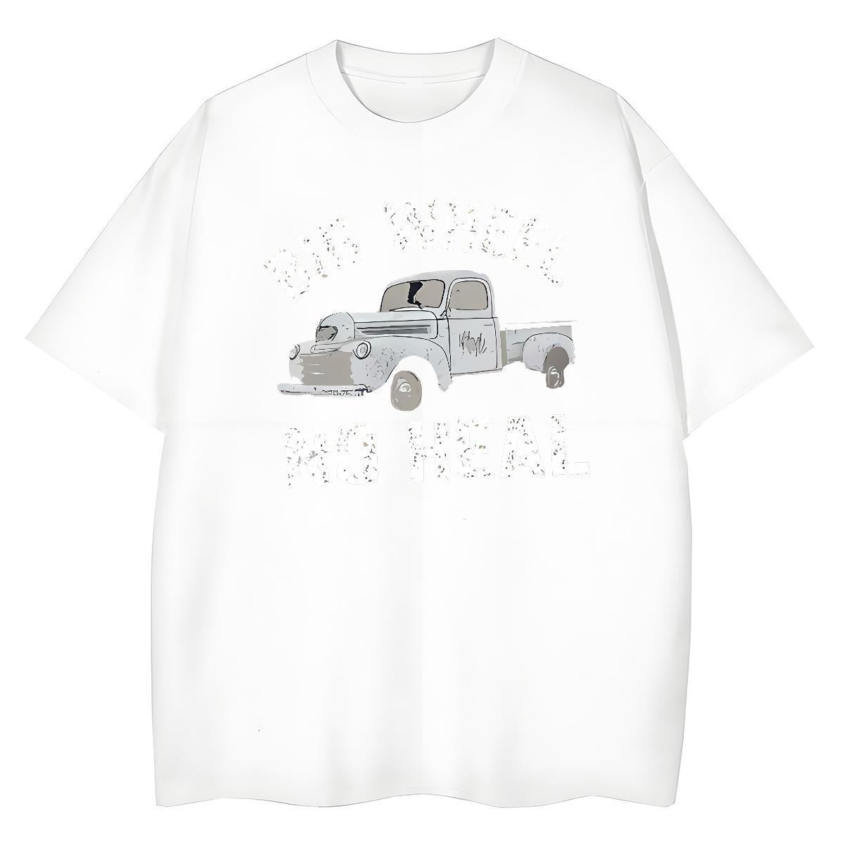 TOP Quality T-Shirts 230g Cotton car Street Custom Cartoon Breathable Short Sleeve Couples T Shirts Customized Top Tees