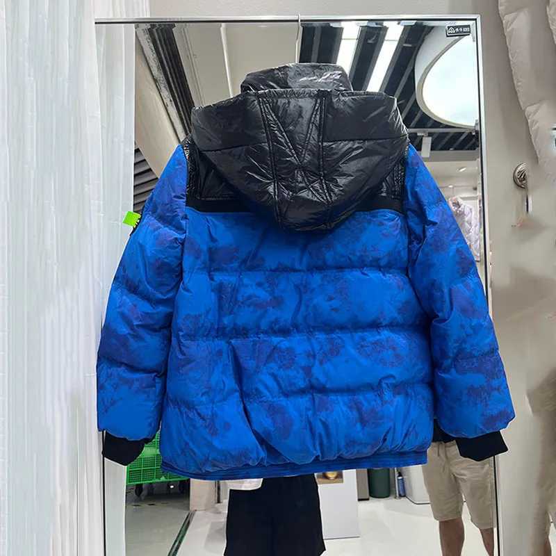 Women's Down Parkas Women Print Down Jacket New Casual Style White Duck Down Jackets Autumn Winter Coats And Parkas Female Outwear Y24082461KI
