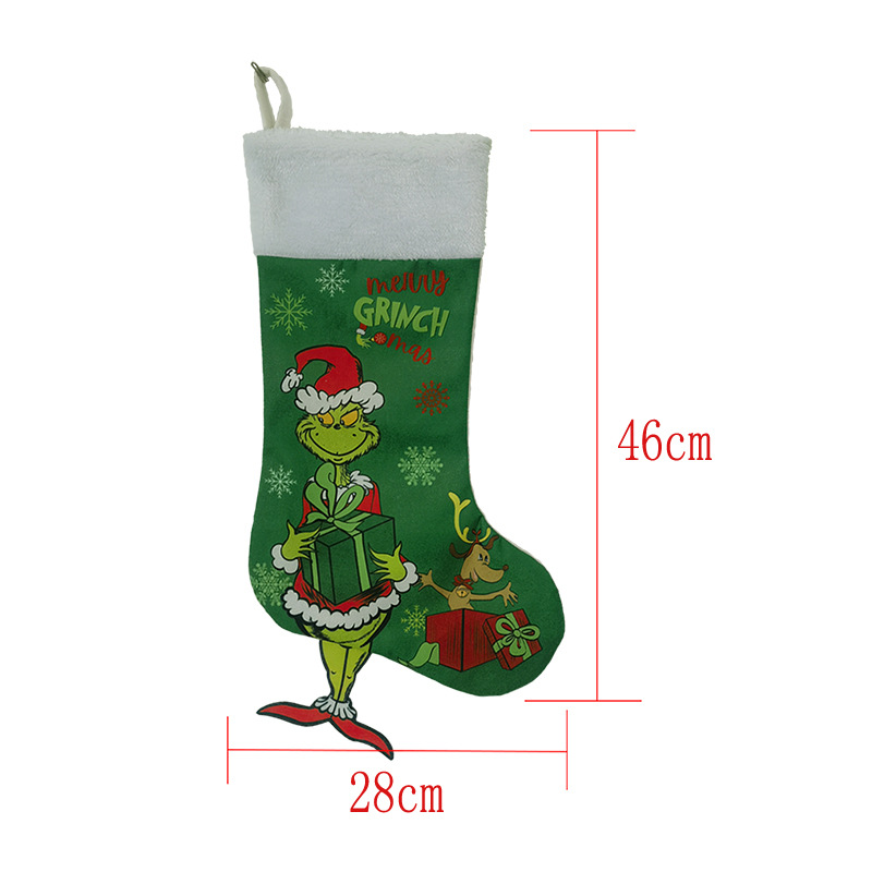 Christmas Stockings 18in Large Stockings Candy Gift Socks Christmas Ornament Decorations for Family Xmas Tree Hanging Decor Party Decorations FY5814 0