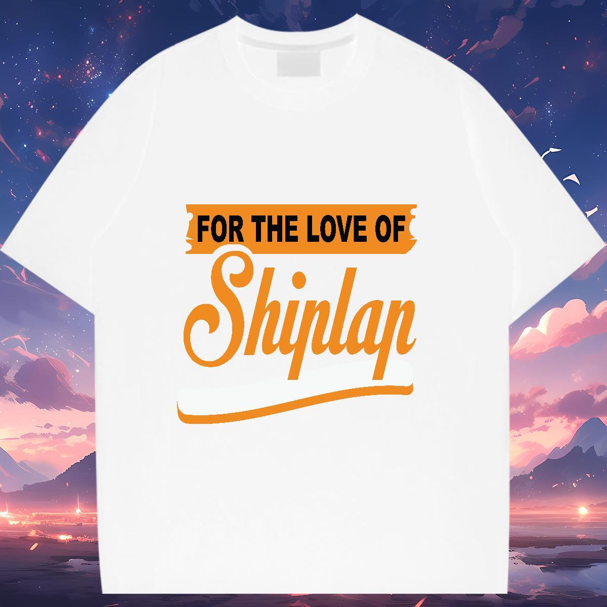 Unisex Women Tees 230g Cotton For The Love Hip Hop Womens T Shirts Round Neck Short Sleeve White Plus Size Tops Tees