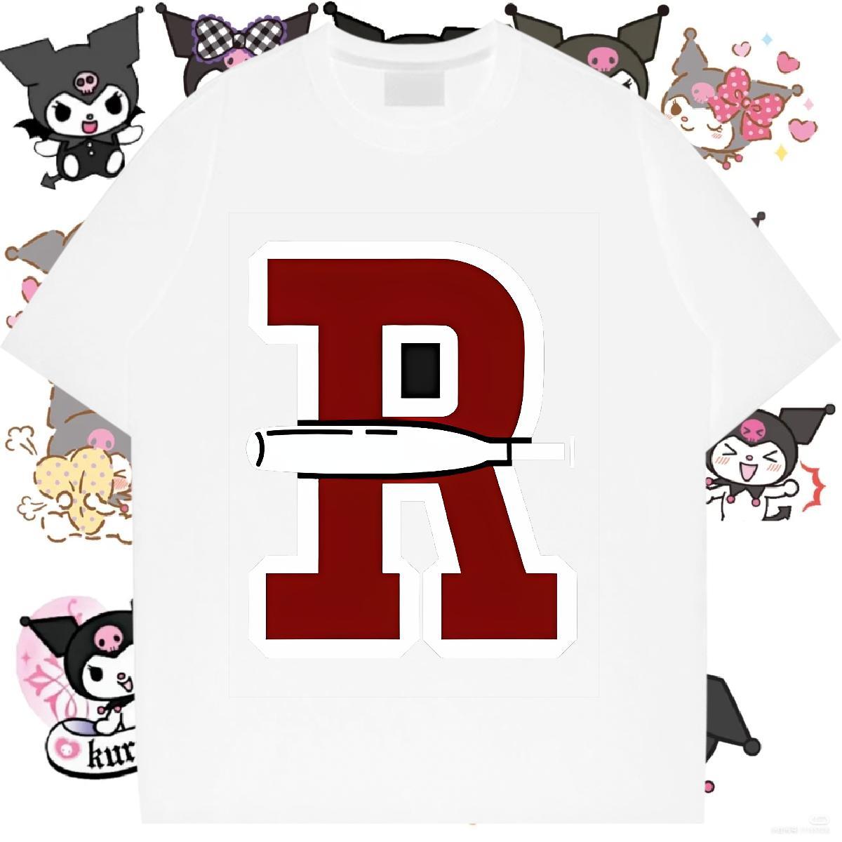 Comfortable Women Tees 230g Pure Cotton letter Sports Casual T Shirts Women Breathable Black Oversized Top Tees