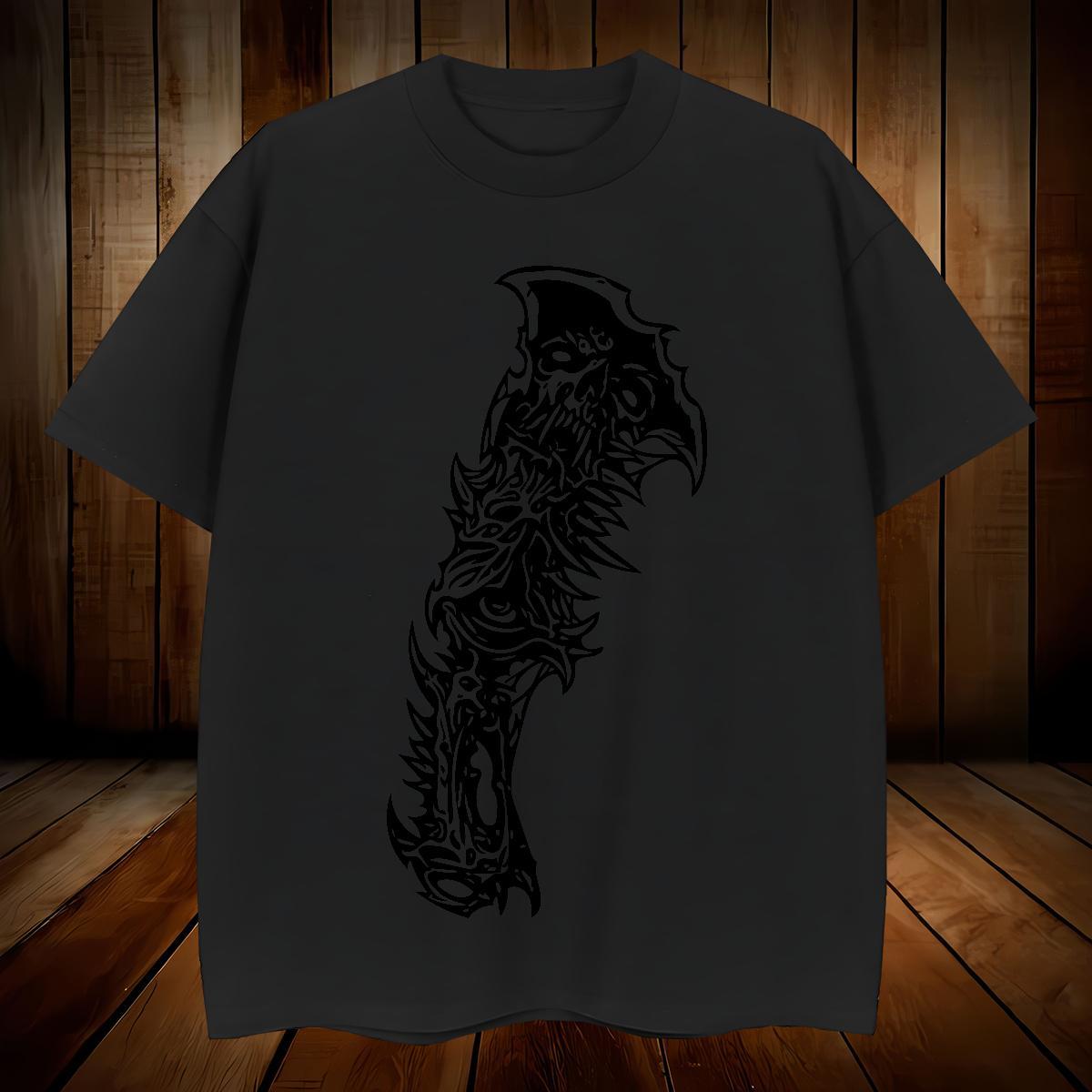 Free Shipping T Shirts Men 230g 100% Cotton skull Daily Wear Plus Size Cartoon Breathable Short Sleeve Tshirts Designer Fashion Top Tees